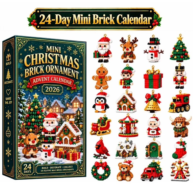 ⏳ Last Day to Save 49% – 🎄 24-Day Christmas Ornament Advent Calendar | 24 Unique Festive Designs