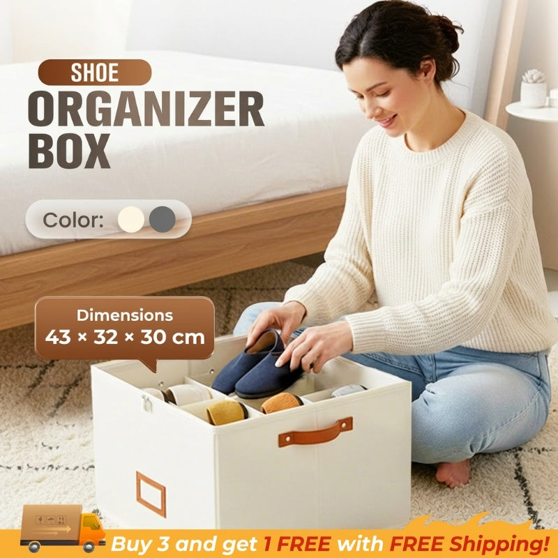 ⏰🔥 LIMITED TIME 49% OFF! 👟 Foldable Fabric Shoe Organizer – Dustproof & Breathable