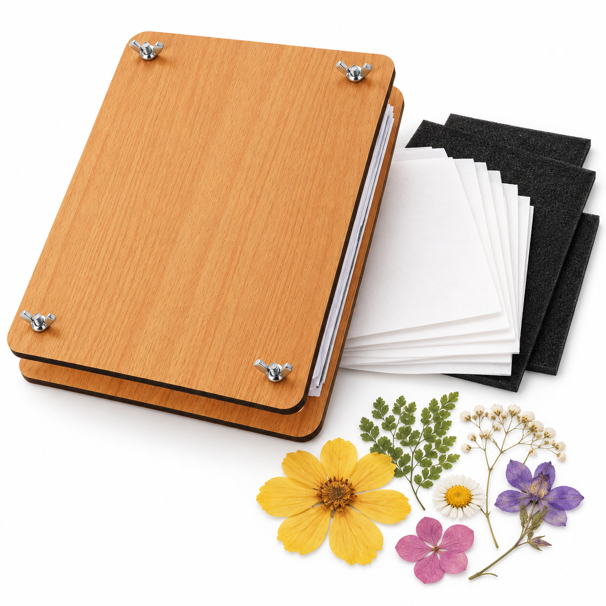 🌿 Flower Press | Wooden Craft Studio | Creators Botanical Keepsakes
