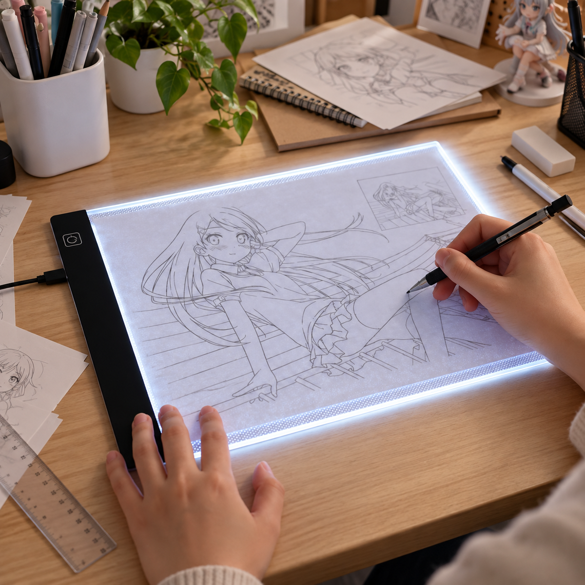 🎨 LED Light Pad | Acrylic Desk | Artists Bright Tracing