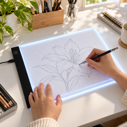 🎨 LED Light Pad | Acrylic Desk | Artists Bright Tracing