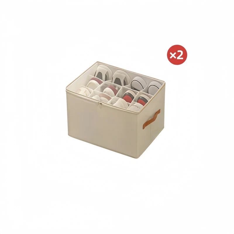 ⏰🔥 LIMITED TIME 49% OFF! 👟 Foldable Fabric Shoe Organizer – Dustproof & Breathable