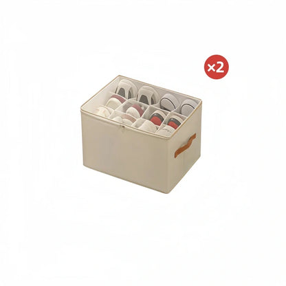 ⏰🔥 LIMITED TIME 49% OFF! 👟 Foldable Fabric Shoe Organizer – Dustproof & Breathable