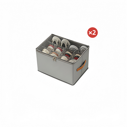 ⏰🔥 LIMITED TIME 49% OFF! 👟 Foldable Fabric Shoe Organizer – Dustproof & Breathable