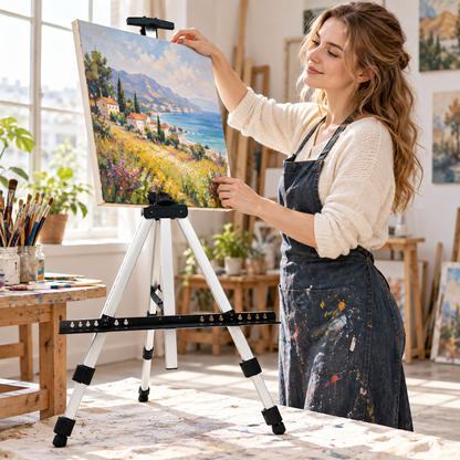 🖼️ Artist Easel | Aluminum Display Stand | Creators Foldable Portable