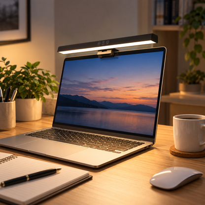 🖥️ Monitor Light | Aluminum Computer Desk | Professionals Asymmetric Illumination