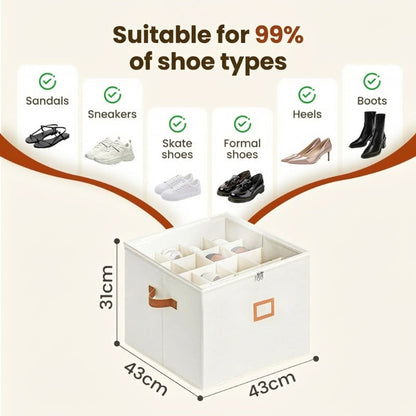 ⏰🔥 LIMITED TIME 49% OFF! 👟 Foldable Fabric Shoe Organizer – Dustproof & Breathable