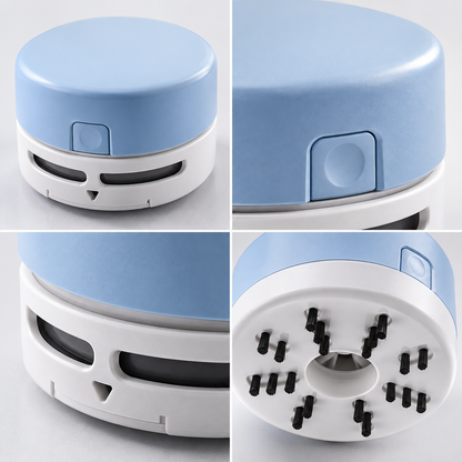🧹 Desktop Vacuum | Plastic Study Desk | Students Cordless Suction