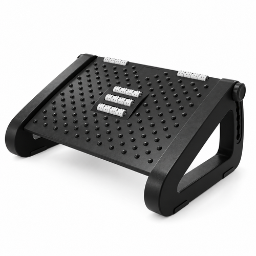 🦶 Adjustable Footrest | Plastic Office Desk | Students Massage Support
