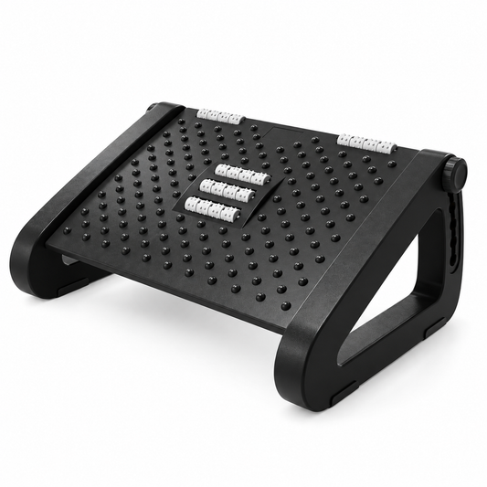 🦶 Adjustable Footrest | Plastic Office Desk | Students Massage Support