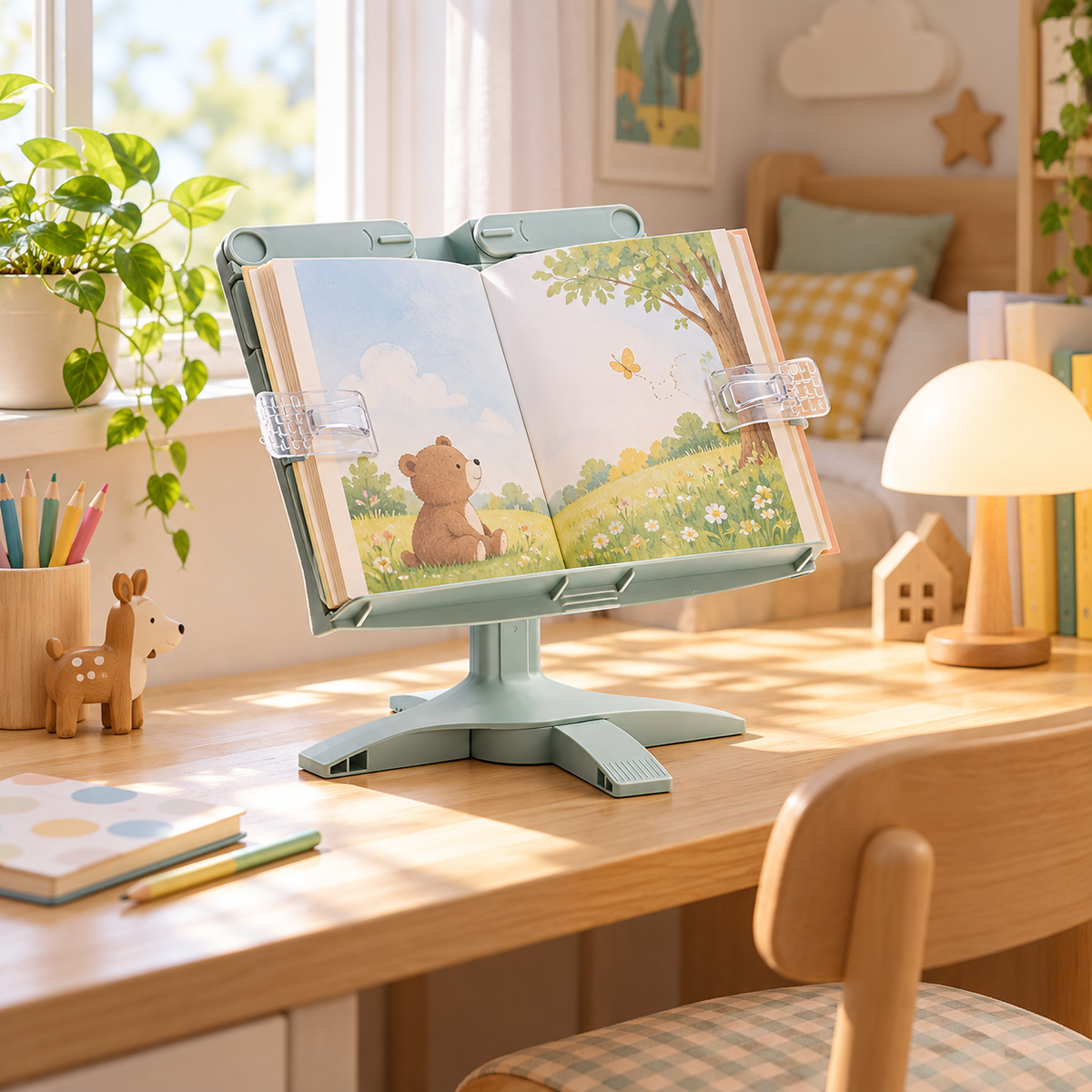 📚 Reading Stand | Plastic Study Desk | Kids Adjustable Support