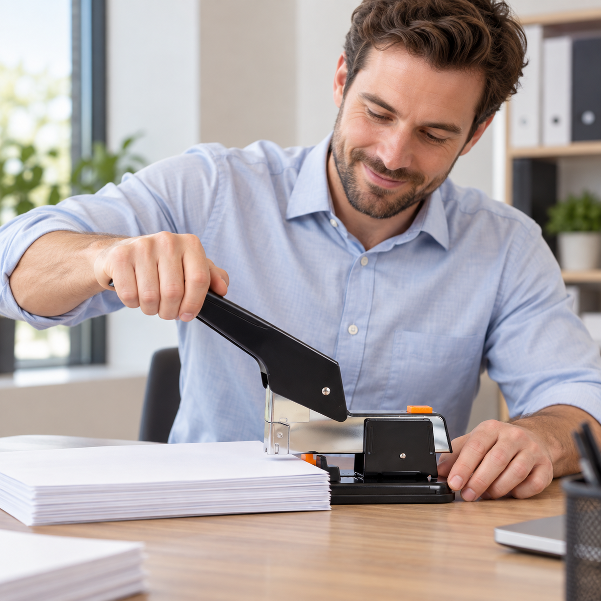📎 Heavy-Duty Stapler | Steel Office Binding | Professionals Effortless Power