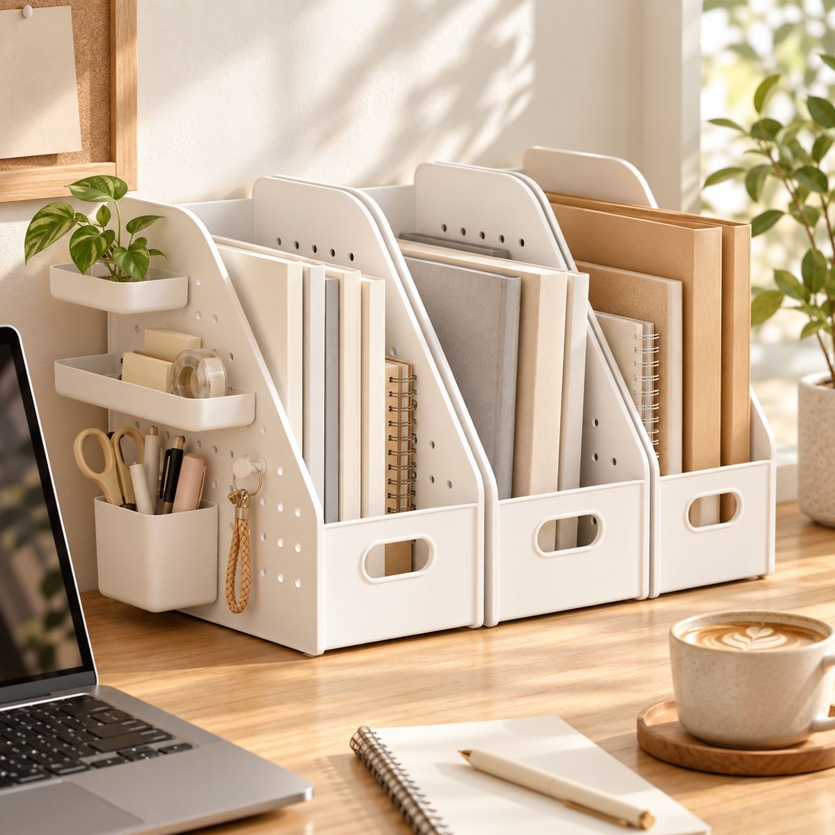 🗂️ Desk Organizer | Plastic Office Storage | Students Modular Sorting