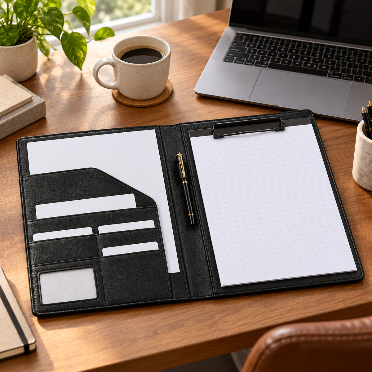 💼 Business Portfolio | PU Leather Office | Executives Organized Professional