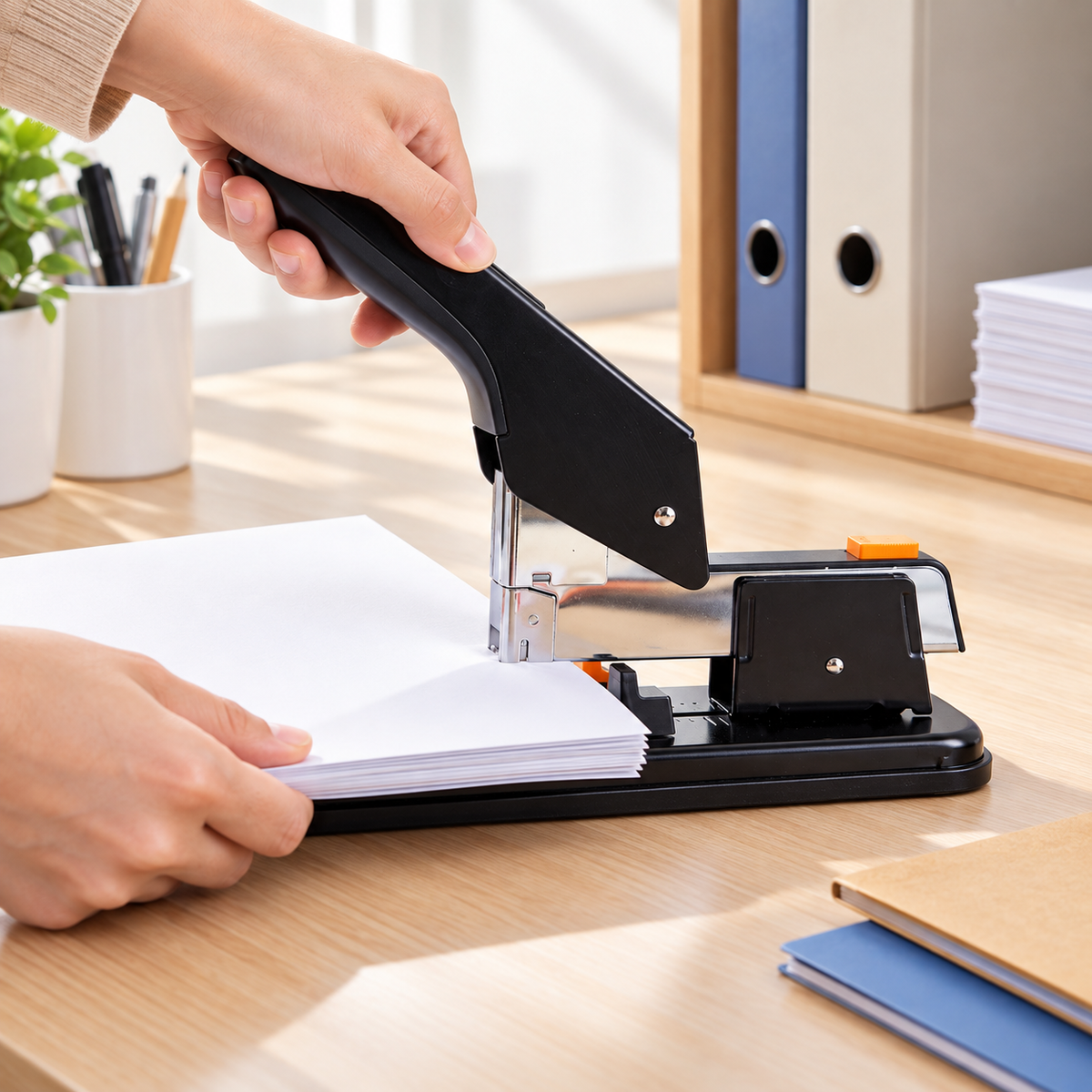 📎 Heavy-Duty Stapler | Steel Office Binding | Professionals Effortless Power