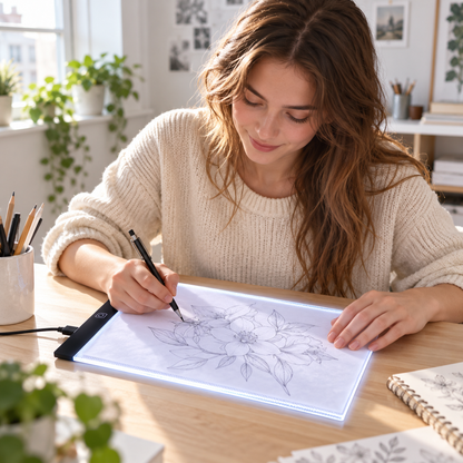 🎨 LED Light Pad | Acrylic Desk | Artists Bright Tracing