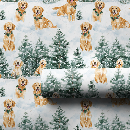 Snow Day for the Goldens