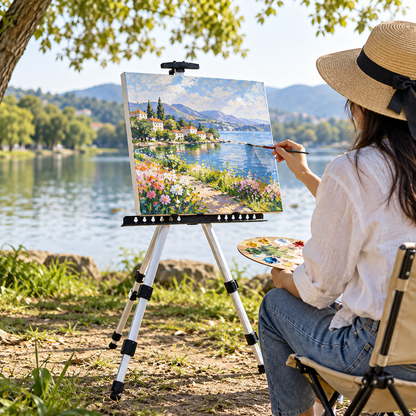 🖼️ Artist Easel | Aluminum Display Stand | Creators Foldable Portable