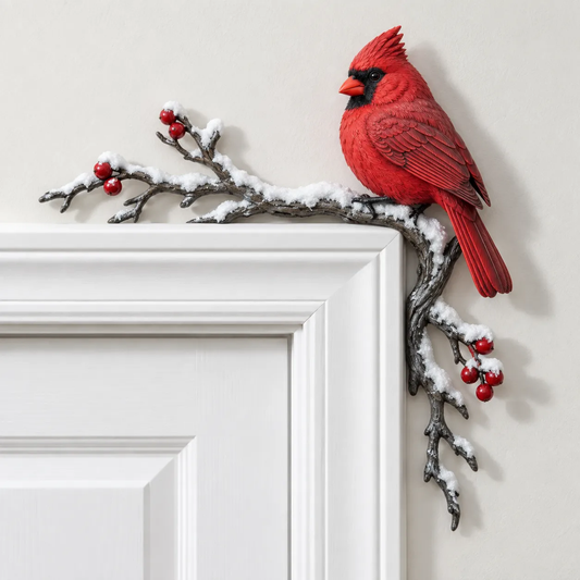 ✨Cardinal Winter Door Topper