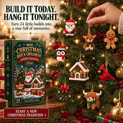 ⏳ Last Day to Save 49% – 🎄 24-Day Christmas Ornament Advent Calendar | 24 Unique Festive Designs