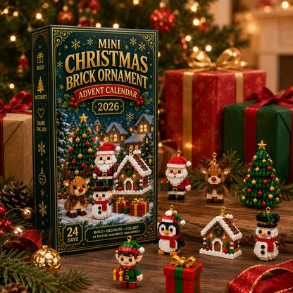⏳ Last Day to Save 49% – 🎄 24-Day Christmas Ornament Advent Calendar | 24 Unique Festive Designs