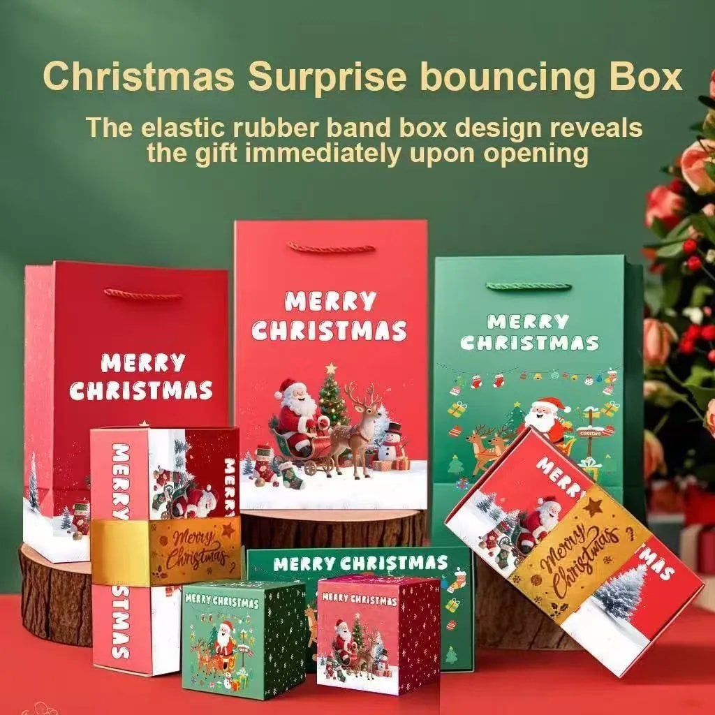 Pop-Up Surprise Gift Box designs with matching gift bags and pop-up cubes
