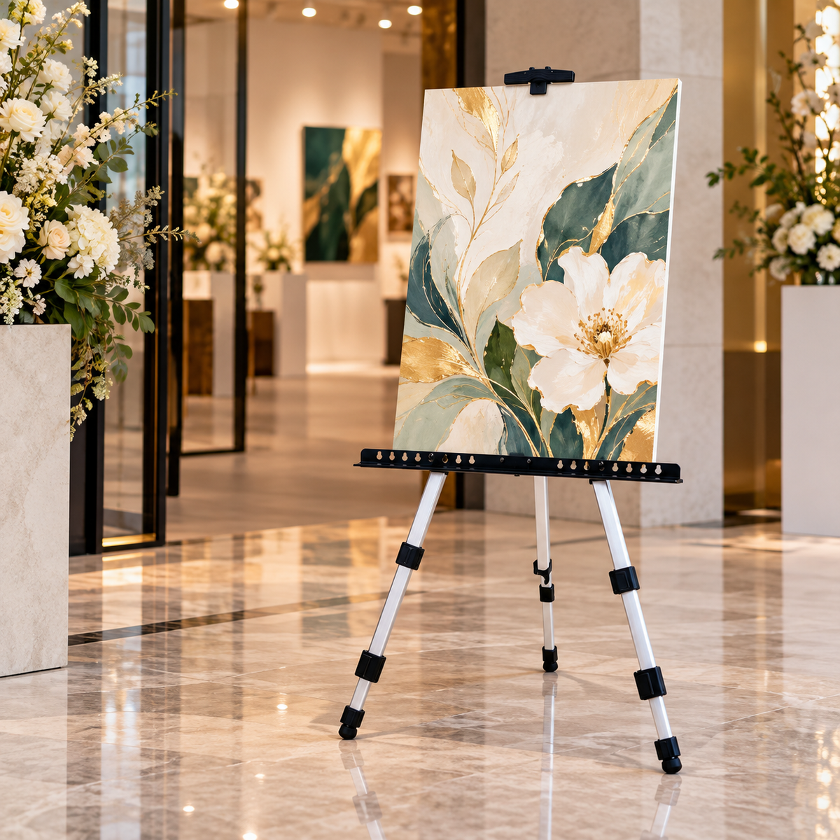 🖼️ Artist Easel | Aluminum Display Stand | Creators Foldable Portable