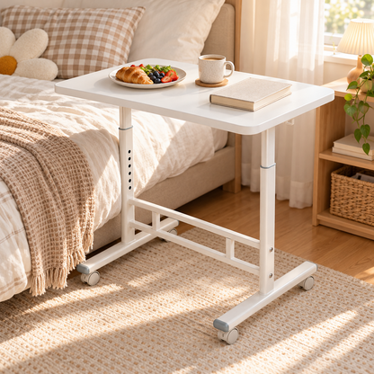 🛏️ Adjustable Bedside Table | Steel Bedroom | Families Mobile Height