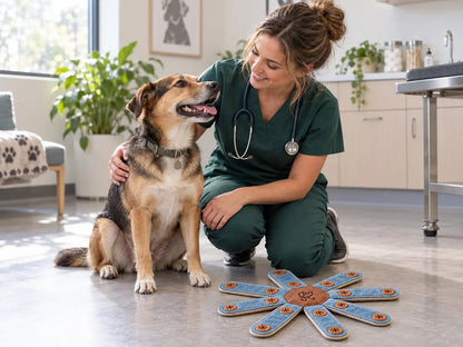 Veterinary guidance lifestyle image with Dogtopus