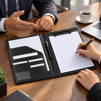 💼 Business Portfolio | PU Leather Office | Executives Organized Professional